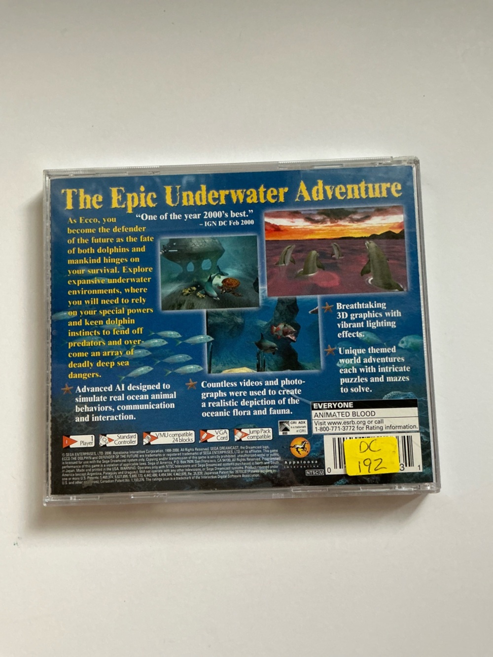 Ecco the Dolphin Defender of the Future-Sega Dreamcast - Picture 2 of 10